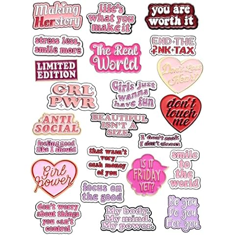 Kacctyen 23 Pcs Positive Enamel Pin Set Cover