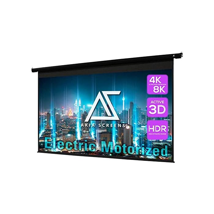 Buy Akia Screens 110 inch Motorized Electric Remote Controlled Drop