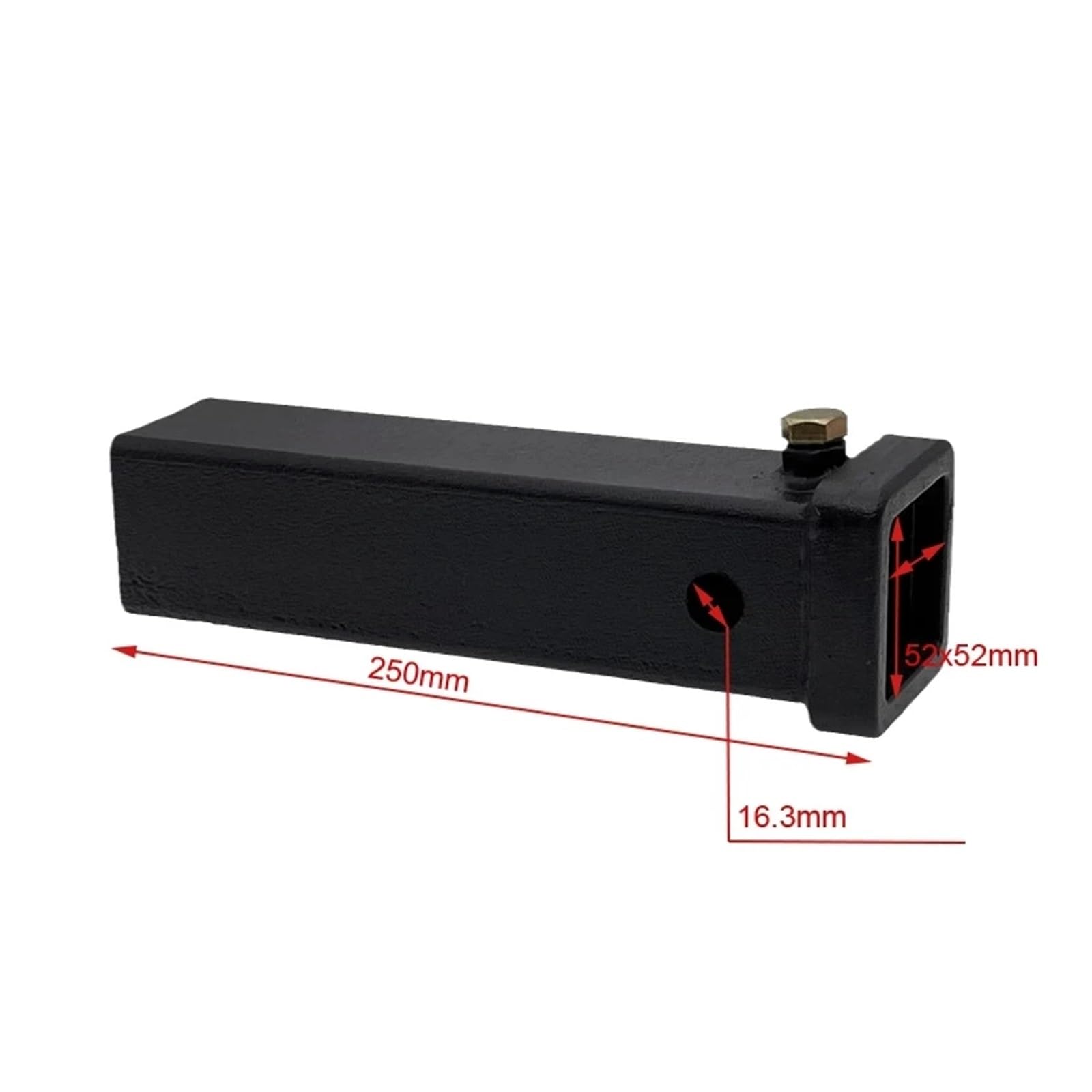Zaczep przyczepy 1PC Spawane 2 "zaczep Do Przyczepy Rura Odbiorcza 10" Długi Uchwyt Na Hak Holowniczy Części Do RV Do Ciężarówek Akcesoria Kempingowe Elementy Przyczep Kempingowych Wysoka nośność