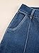 Sidefeel Womens Wide Leg Jeans Casual Baggy High Waisted Stretch Denim Pants Size 16 Bluing