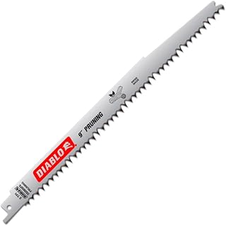 Diablo Fleam Ground Reciprocating Saw Blades for Pruning - Fleam Grind Tooth Design - 9" Length, 5 TPI, 5-Pack - DS0905FG5