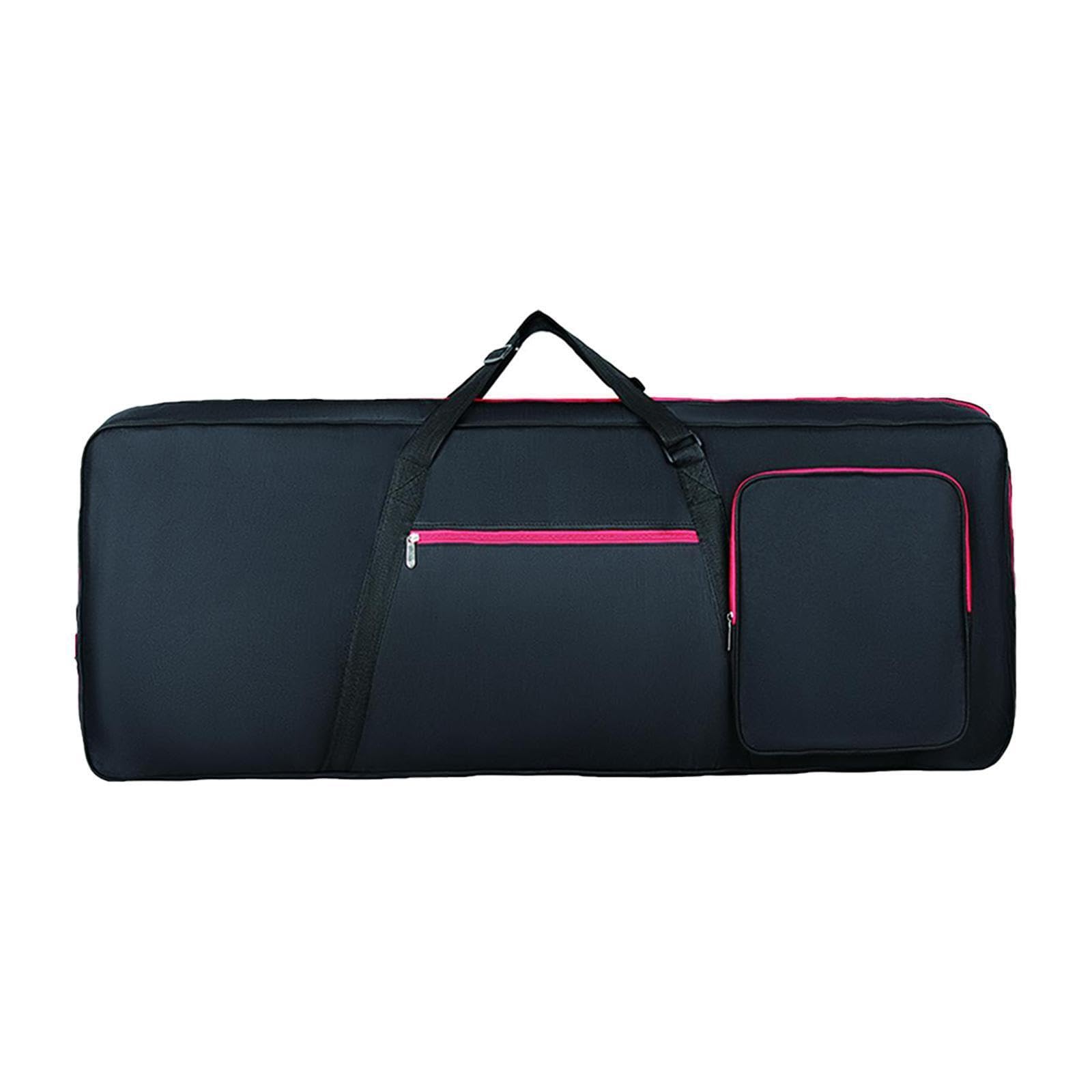Zaino imbottito per tastiera a 61 tasti, grande capacità, con tasche extra per riporre spartiti e altri accessori musicali, zaino per tastiera a 61 tasti, custodia per pianoforte elettrico