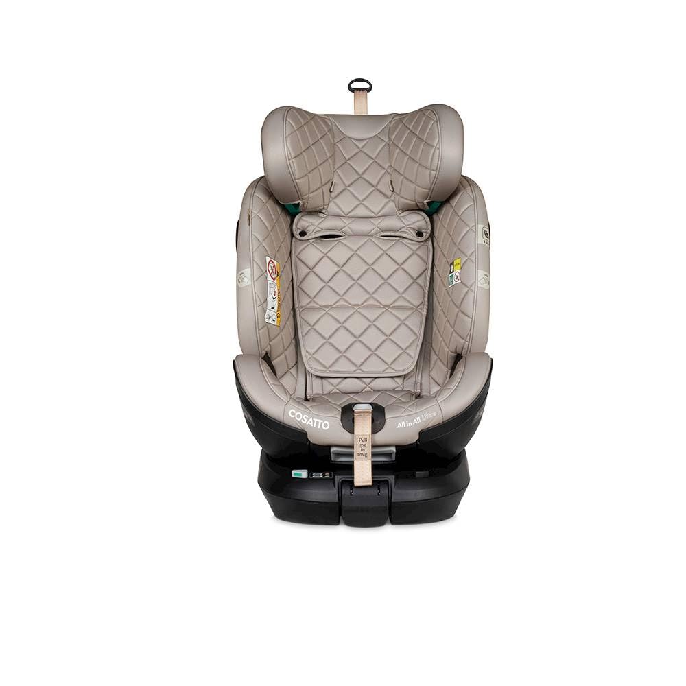 Cosatto All in All Ultra obrotowy 360° fotelik samochodowy na wszystkich etapach iSize – grupa 0+123, 0-36 kg, 0-12 lat, 40-150 cm, ISOFIX, ERF, R129 zgodność z systemem Anti Escape (Whisper)
