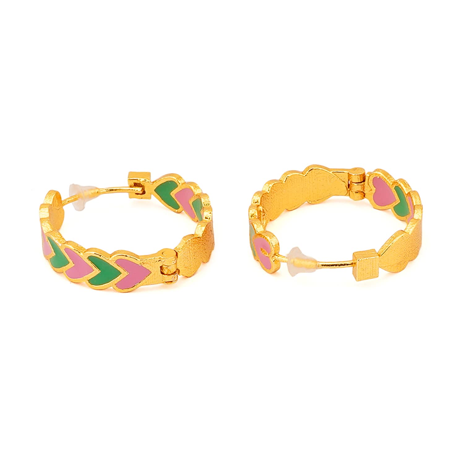 Brass Hoops Earrings