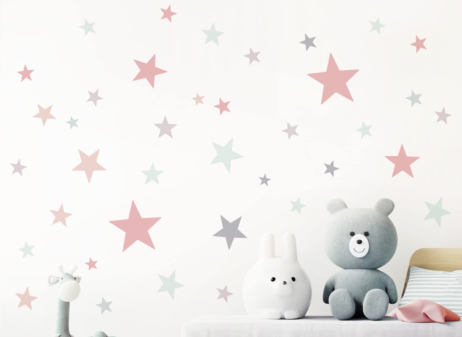 Adesivi murali per bambini - Fate di INSPIO nei colori menta e rosa cipria :: Monkey Mum