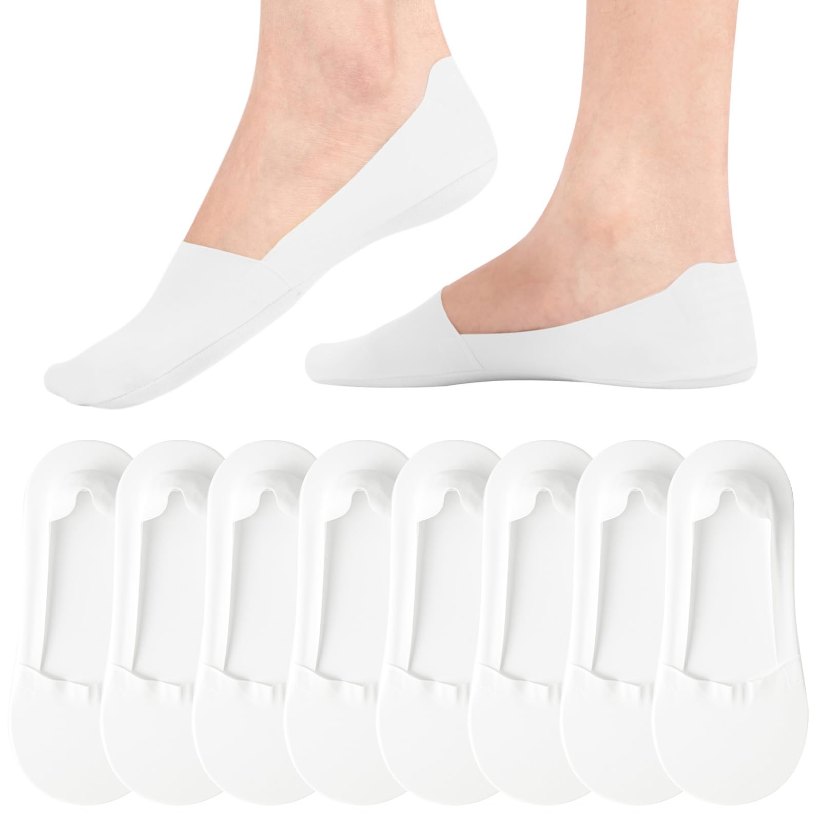 Caldodo Sneaker Socken Damen 39-42 35-38 Füsslinge, Unsichtbare Füßlinge Rutschfest Sommer Sneakersocken No Show Ballerina Socken