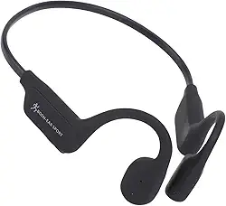 Aramox Fones de Ouvido de Condução óssea, Fone de Ouvido Esportivos para o Ruído da Prova de água IPX6 Com Microfones para Exercícios de Exercícios Sem Fio