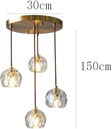 Miniatura 6 de Lámpara de araña industrial moderna, lámpara colgante de cristal ajustable, accesorio de iluminación de enchufe G9, iluminación elegante para