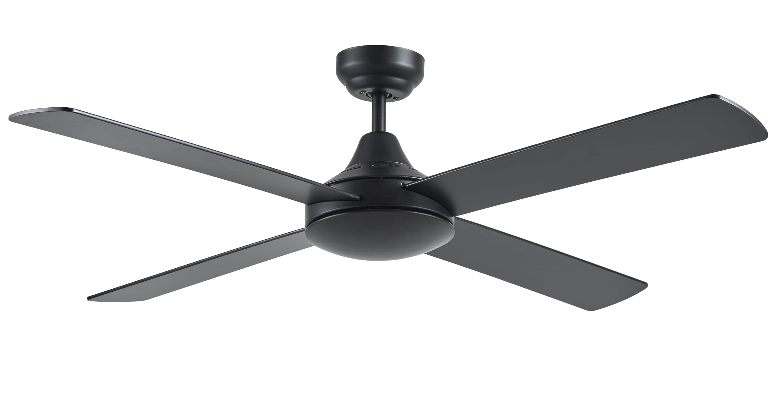 (defective) Ceiling Fan without lights,Remote Control,52" Outdoor/Indoor with DC Motor Black for Bedroom,Living Room, Basement, Kitchen,Dining Room,Farmhouse,Patios (Black without LED Light)