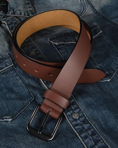 Image of CHAOREN Mens Belts Leather - 35mm Genuine Leather Belt for Jeans - Men Gift for Casual Dress