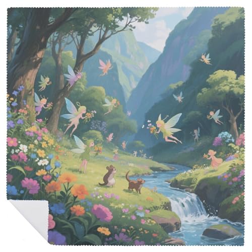 Servilletas de Tela Lavables Elf Valley 18.7 x 18.7 in Set de 4 miniatura 6