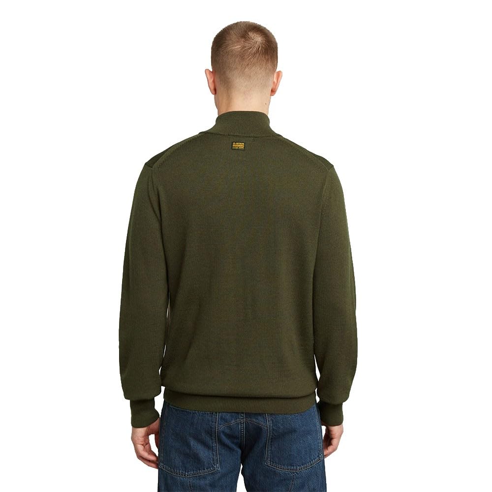 G-Star Herren Premium Core Half Zip Knit Sweater