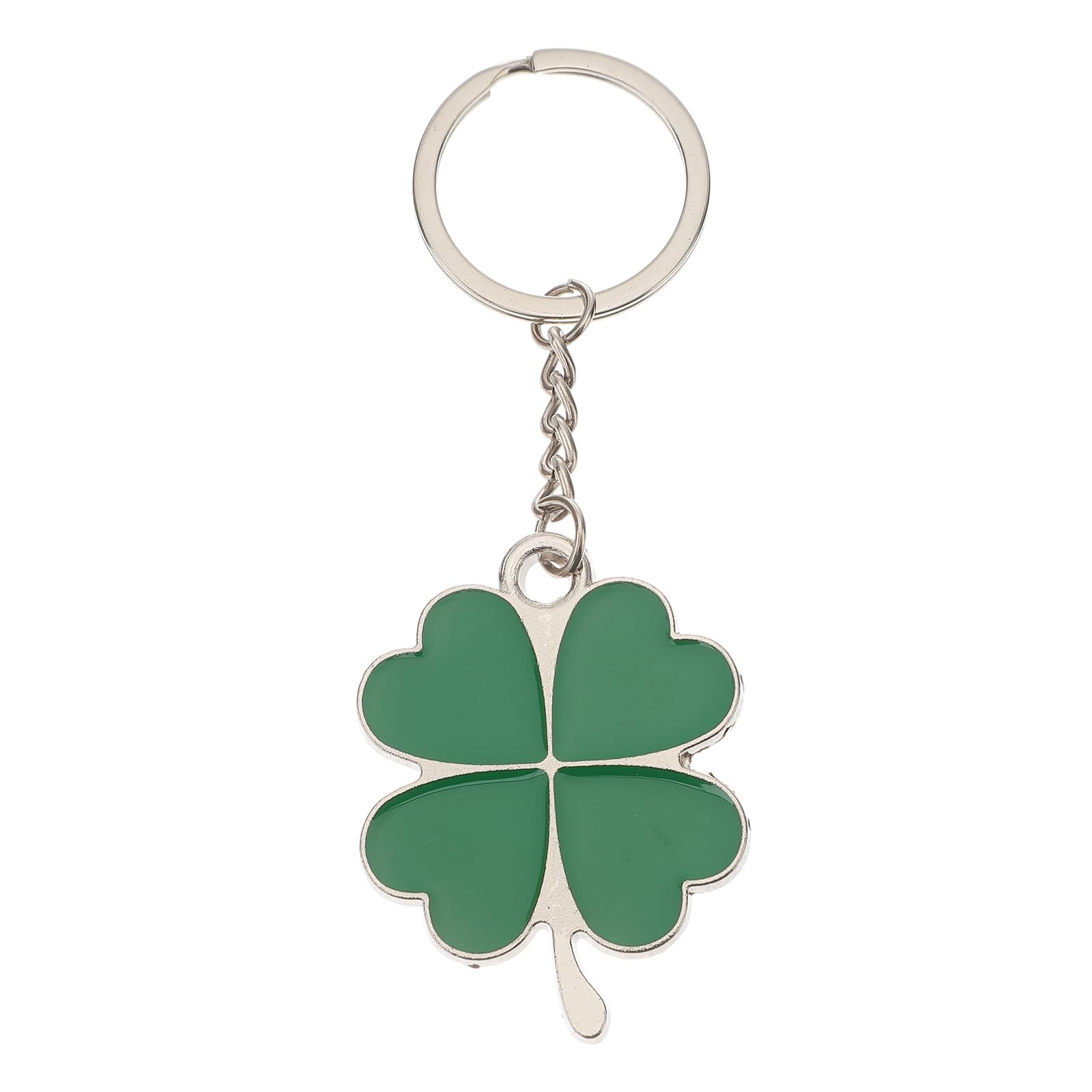 Keychain Key Ring Lucky Four-leaf Clover Fortune Keychain Shamrock Sparkling Charm Keyring St.Patrick Day
