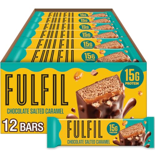 FULFIL Chocolate Salted Caramel Protein Bars, 15g Protein, 12 ct