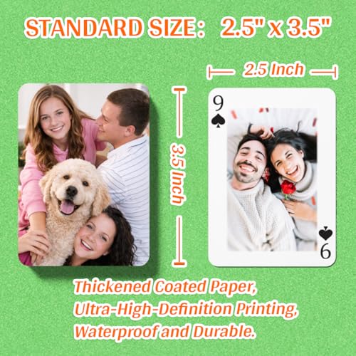 Baraja de cartas personalizadas Póker 2.5x3.5 pulgadas miniatura 3