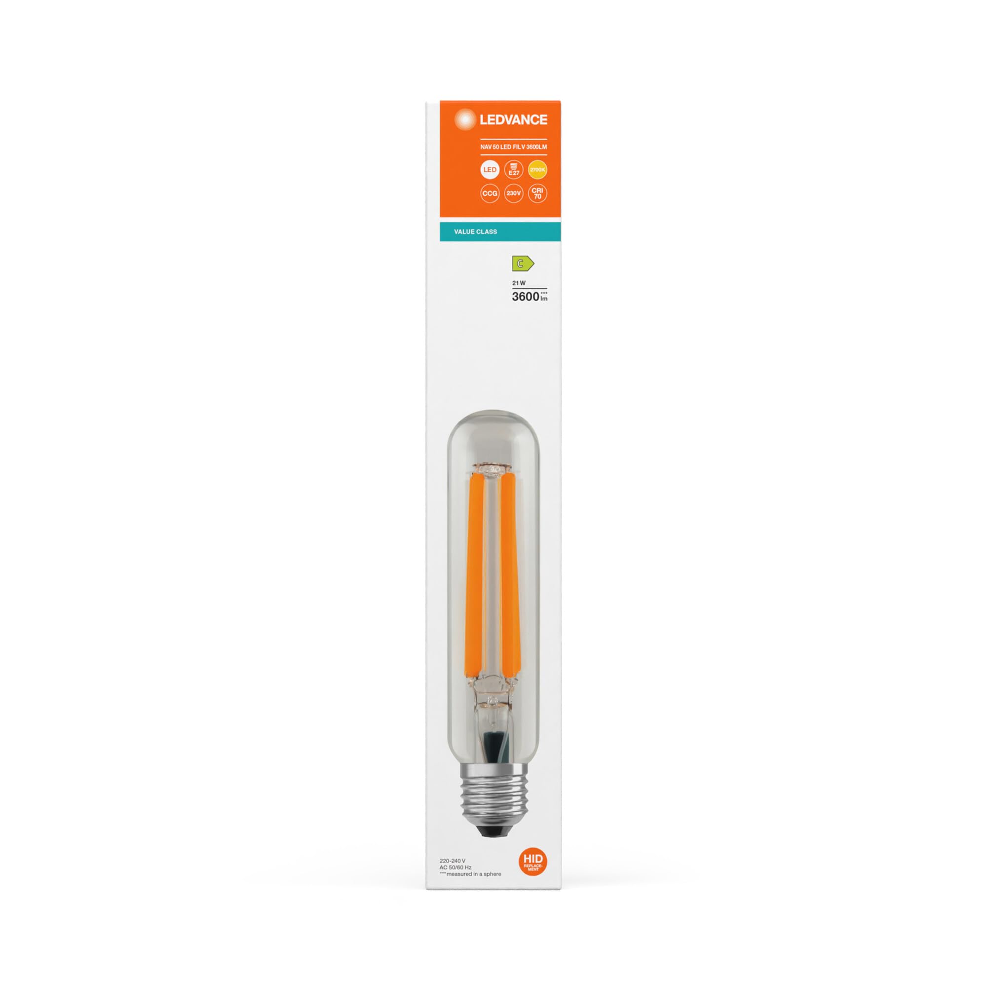 LEDVANCE Sostituzione a LED delle lampade NAV per applicazioni di | , LED Lamps, 38.00 Millimetres dia, 25000 Hours, confezione da 1