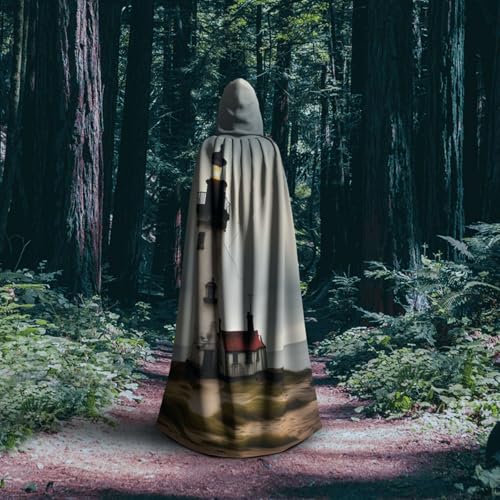 Robe à capuche grand format pour déguisement magicien et vampire