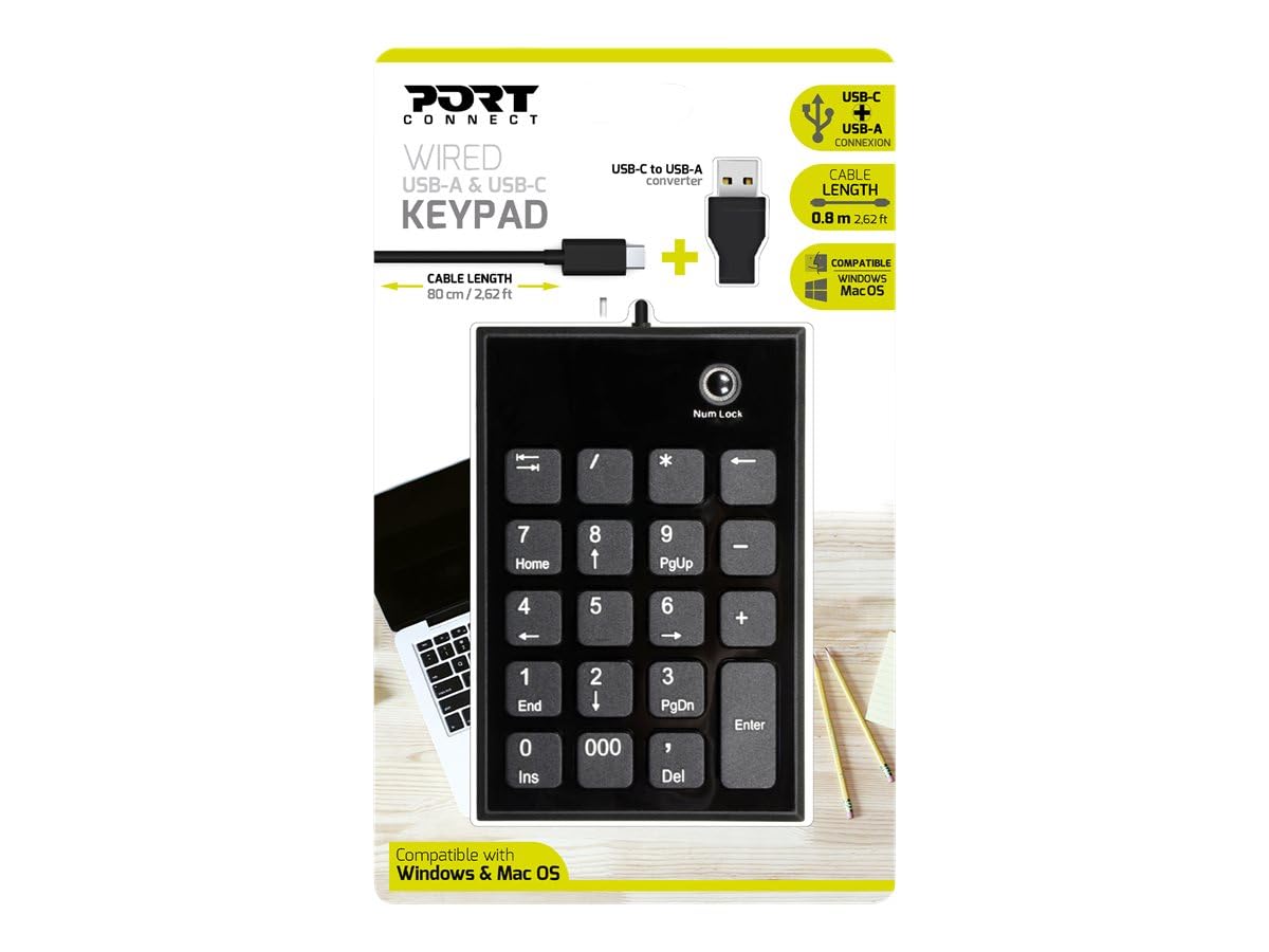 Port Connect klawiatura cyfrowa USB-A/USB-C