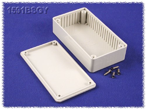 Hammond 1591Bsgy Grey Abs Plastic Project Box -- Inches (4.4" X 2.4" X 1.1") Mm (112Mm X 62Mm X 27Mm) #TOP2