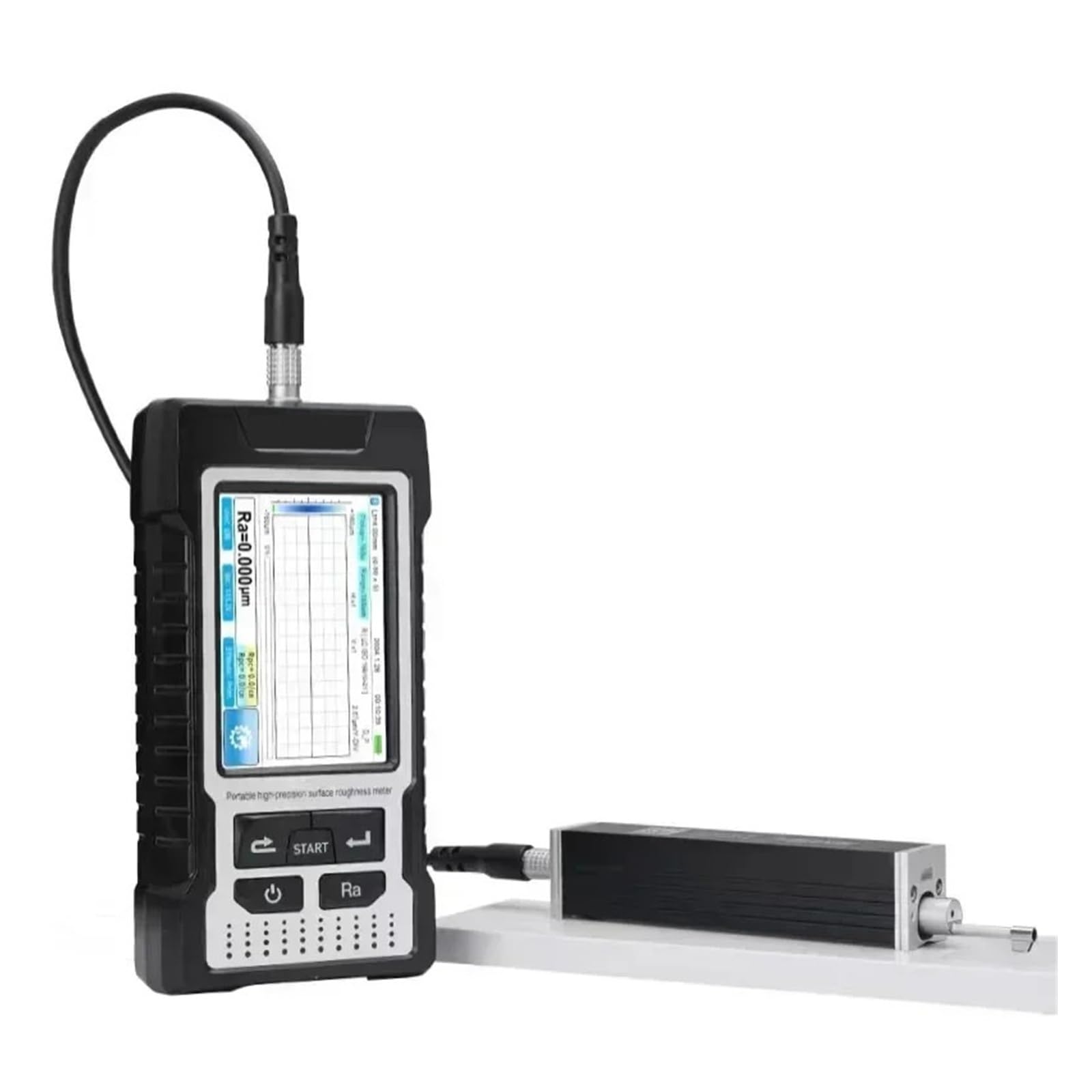 Precyzyjny cyfrowy tester chropowatości powierzchni o grubości 0,001um | Dotykowy wyświetlacz LCD sondy do drukarki danych o średnicy 160 μm