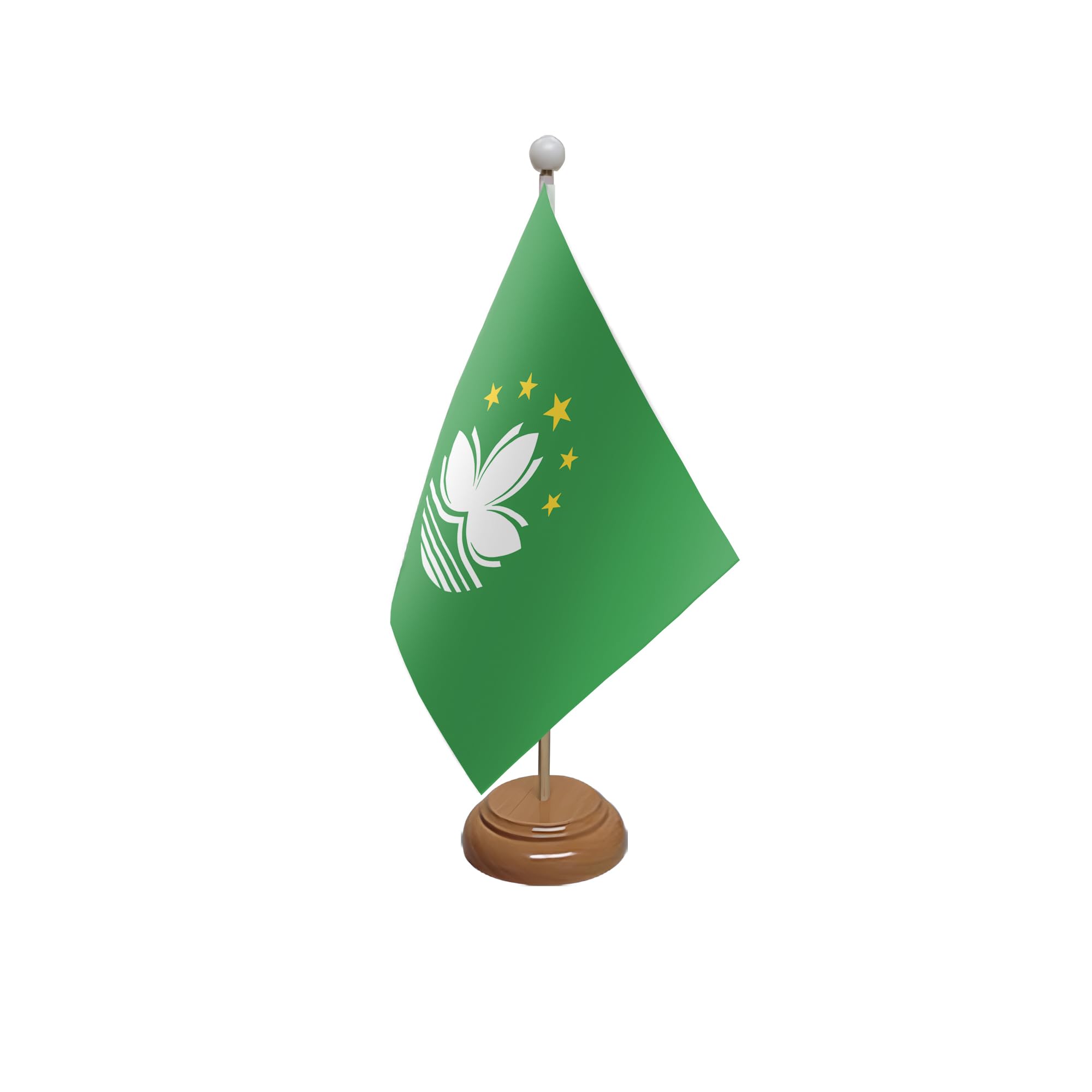 Flagtex Macau Wooden Table Flag With Wooden Base โ image 1