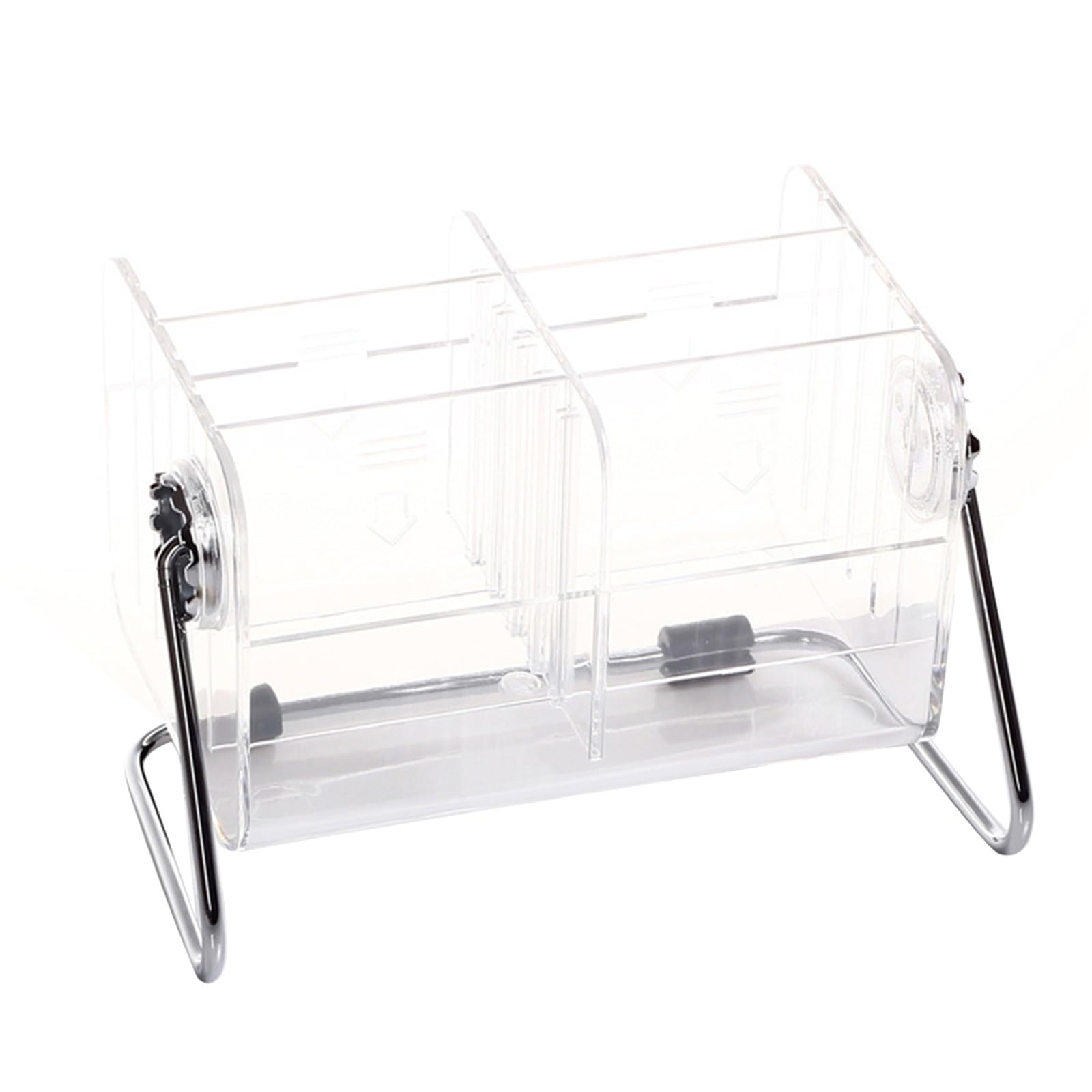 WUYXTO Household Remote Control Storage Box With Grids 360 Degree Rotatable Small Items Organizer Case Holders For Desktop