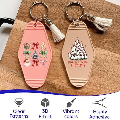 Image of 48 Pcs UV DTF Stickers Christmas Bundle Sticker for Keychain