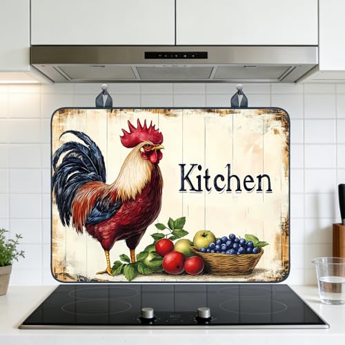 Image of Nuxovilar Rooster Fruit Stove Cover Diatomaceous Earth 28.65x20.47 In