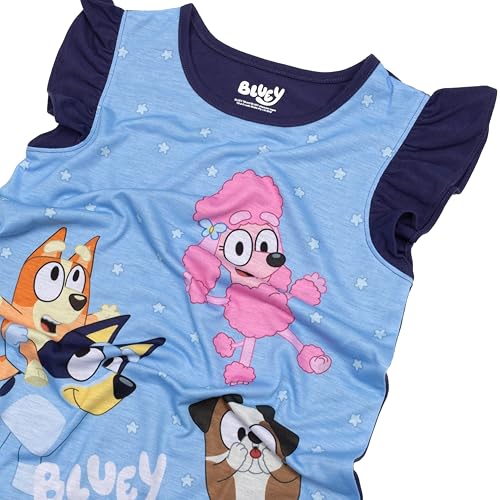 Bluey Girls' Nightgown, Soft & Cute Pajamas for Kids4