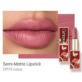 Catkin Semi-Matte Lipstick Hydrating High Impact Color Infused with Vitamin E and Avocado Oil Smooth Soft Texture Long Lasting Matte Finish 175