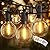 Brightown Outdoor String Lights - Connectable Dimmable LED Patio String Lights with G40 Globe Plastic Bulbs, All Weatherproof Hanging Lights for Outside Backyard Porch (50 ft - 25 LED Bulbs)