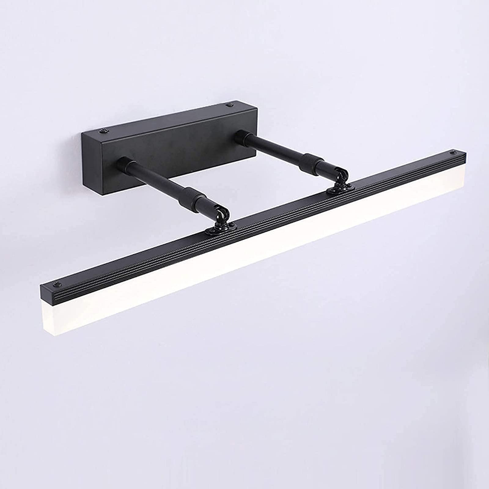 Lámpara de Espejo para baño, luz Regulable, Resistente al Agua, para Armario de baño, lámpara de Espejo Ajustable (Negra, 42 cm)