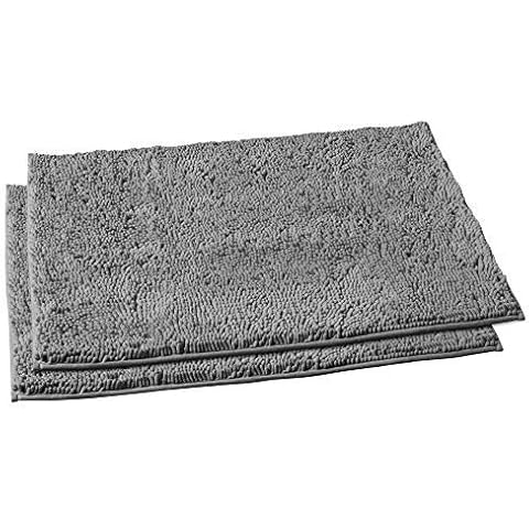 LuxUrux Juego de alfombras de baño de felpa extra suave Cover