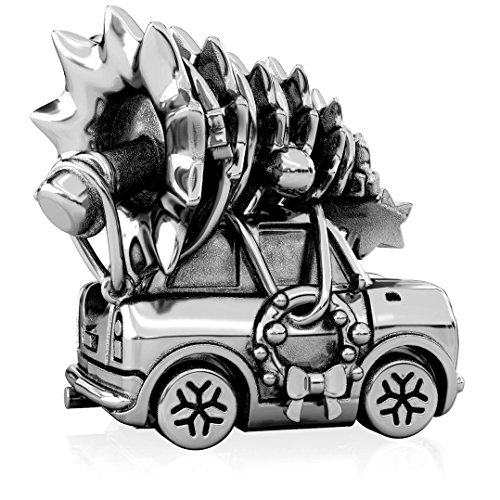 Authentic Bella Fascini Getting The Tree Charm Bead - Christmas Holiday Tradition - Silver - Fits Bracelets #TOP4