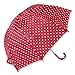 Playshoes 441767-8-8 Kinder Regenschirm, One Size Schirm mit kindgerechtem Mechanismus, Rot (rot)