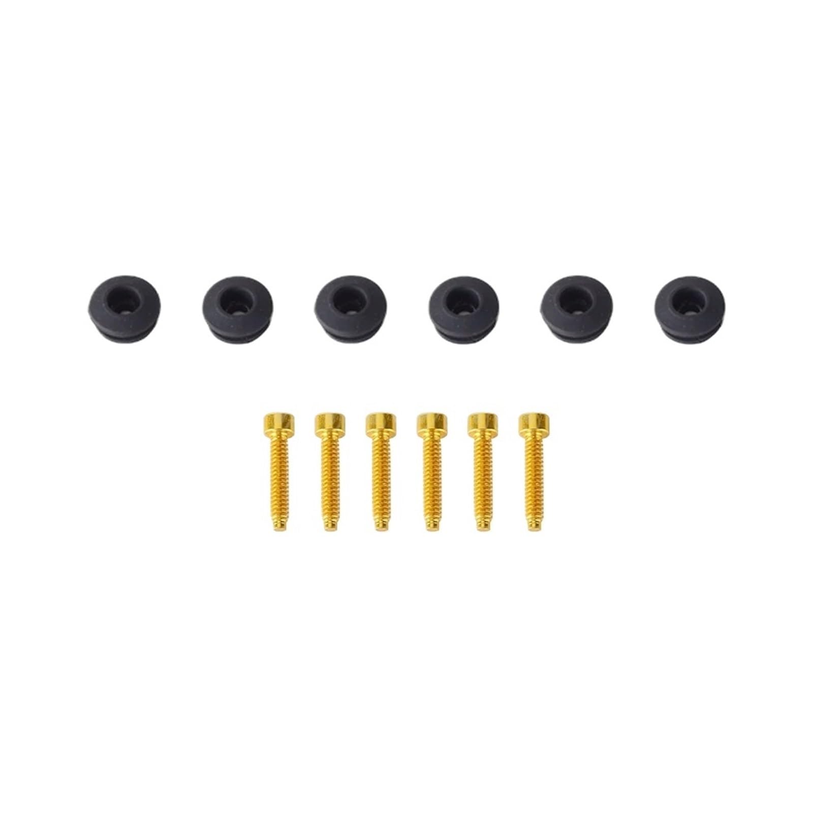 Motorcycle Rubber Grommets Kit Motorcycle Accesores Fairing Windshield Bolts Nuts Rubber Washer Screw(1set Gold Kit)
