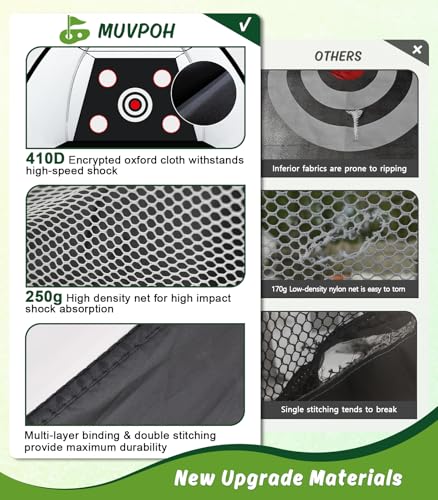 MUVPOH 10x7FT Golf Practice Net