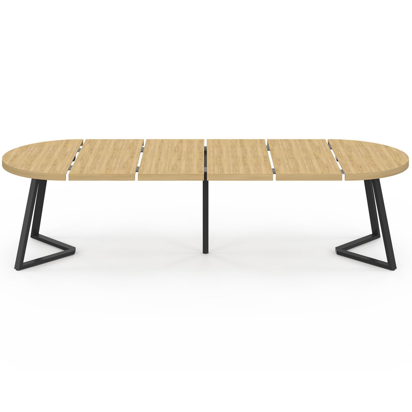 IDMarket – Mesa de comedor extensible redonda Selma 4-10 personas madera efecto haya 110-300 cm