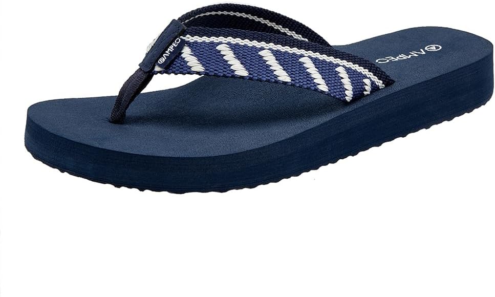 Ampeo Women's Arch Support Flip Flops Comfortable Casual Summer Beach Thong Sandals