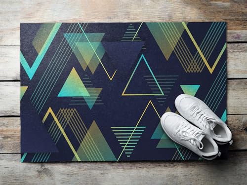 Tapis résistant Tulup 150x100cm géométrique pour la propreté de la maison