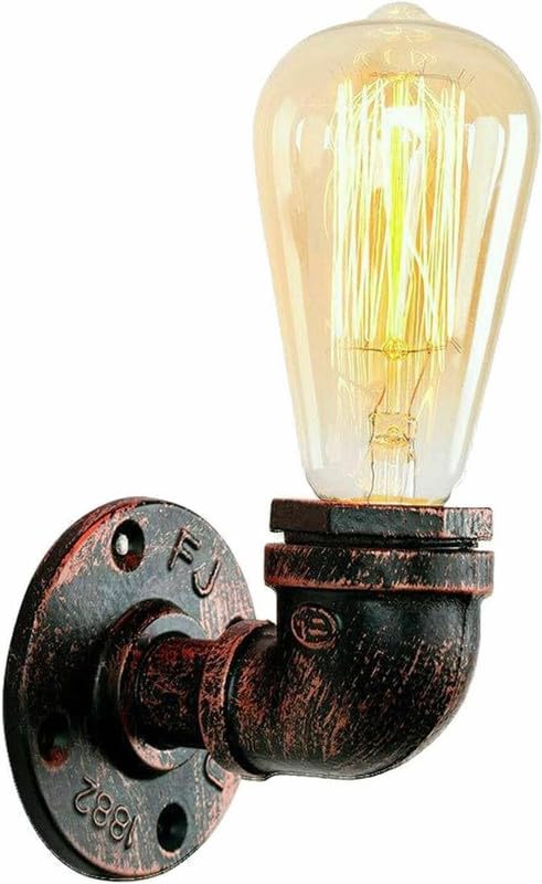 LEDSone E27 Vintage Industrial Retro Antique Wall Mounted sconces Metal Water Pipe Wall Light Holder Steampunk Fixtures