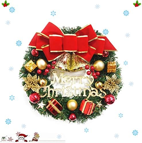 Christmas Wreath Pendant Merry Christmas Wreath Christmas Decoration Door Decoration Door Hanging Rattan Ornament Garland