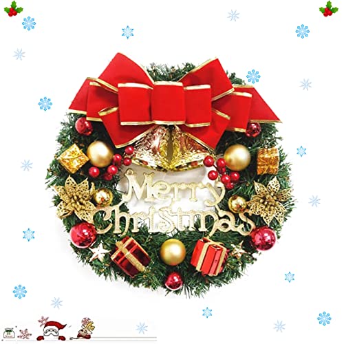 Christmas Wreath Pendant Merry Christmas Wreath Christmas Decoration Door Decoration Door Hanging Rattan Ornament Garland #TOP2