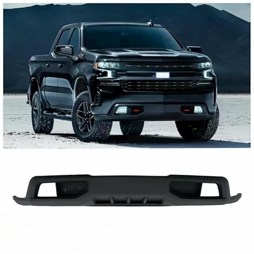 PENSUN Front Bumper Cover Lower Valance Compatible with 2019 2020 2021 Chevy Silverado 1500 W/Tow Hook Hole Without Z71 Package & Without Skid Plate
