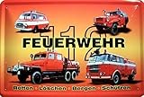  Feuerwehr Barkas B 1000 P 3 usw. LKW DDR Blechschild Schild Blech Metall Metal Tin Sign 20 x 30 cm