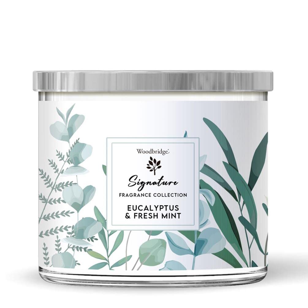 Aroma Accessories Woodbridge Eucalyptus & Fresh Mint Tumbler Jar Candle