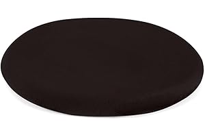 13" Round Chair Pad: Plush Memory Foam Seat Cushion for Comfort and Support