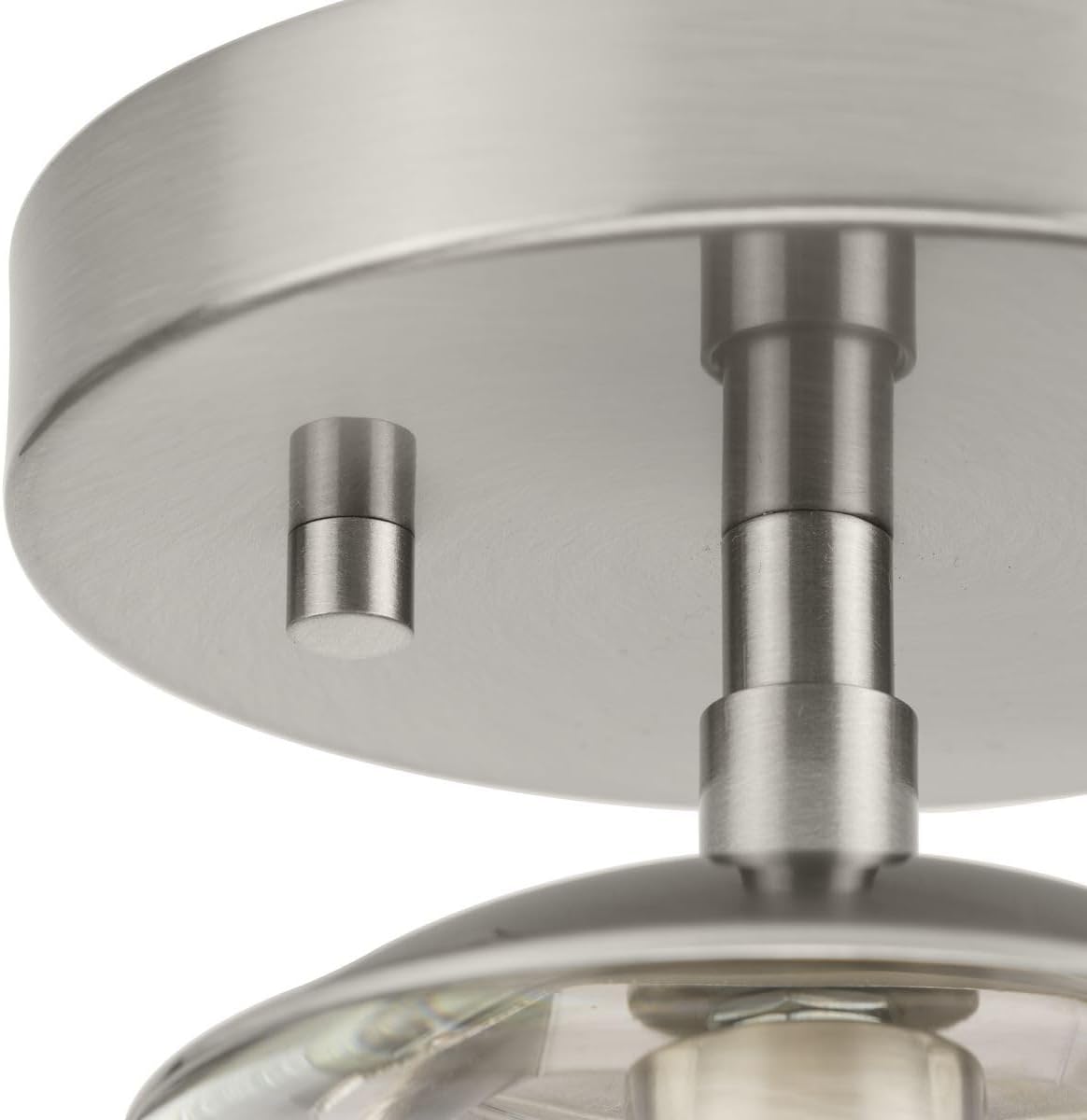 Progress Lighting P350234-009 Atwell - 1 Light Flush Mount in Mid-Century Modern Style-7.87 Inches Tall and 5.87 Inches Wide, Finish Color: Brushed Nickel