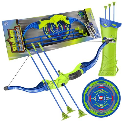Sobebear 57 CM Large Kids Lightweight Bow And Arrow Toy 1 Bow 3 Arrows 1 Wall Mounted Target, Safe Durable Indoor Outdoor Shooting Archery Full Set Boys & Girls 3+ Year - Image 9
