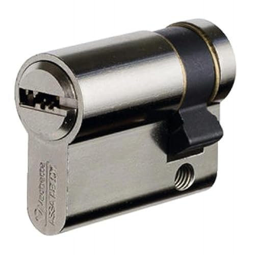 Vachette Halbzylinder VELIX 30 x 10 – vernickelte Oberfläche – Widerstand gegen Stöße, Bohren und Häkeln – 5 umkehrbare Schlüssel, Eigentumskarte und exklusives Patent bis 2036